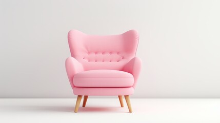 Canvas Print - pink armchair.