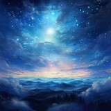 Fototapeta Kosmos - night sky and clouds