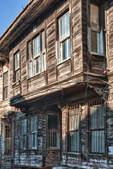 Wall Mural - Typical wooden houses, Kadirga district, Istanbul, Turkey