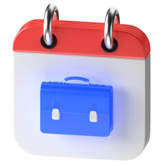 3D calendar icon