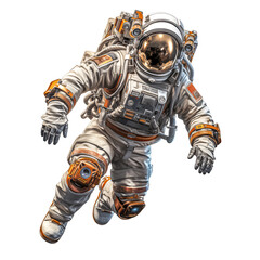 astronaut on the white background