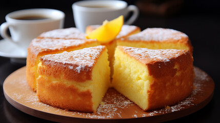 Poster - chiffon cake with orange