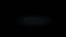 Festive feast 3D title metal text on black alpha channel background