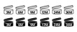 Pao symbol logo cosmetic life. 12 Months 3, 6, 9 expiry open shelf jar expiration pao month icon.