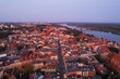Torun old town during sunset, Poland