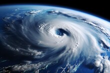 Unleashed Fury: Massive Scale And Destructive Power Of A Hurricane Amplified By Global Warming