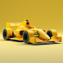 A Yellow Toy Race Car
