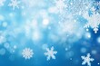 © ThKimNgn - blue christmas background with snowflakes