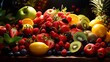A bright photograph of delectable and vibrant fruits shows a blast of summer vitality.