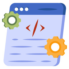 unique design icon of software development