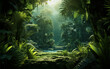 © Alexandre - fundo fresco da selva exótica