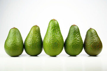 Poster - Avocado isolated on white background