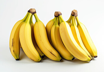 Canvas Print - Bananas isolated on white background