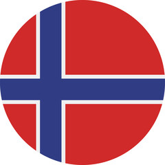 Wall Mural - Norway flag Icon.