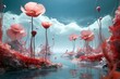poppies in the water