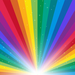Wall Mural - colorful rainbow design vector illustration. bright color design background. trendy rainbow art. col