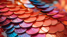 Close Up Of Vibrant Dragon Scales And Intricate Details For Chinese New Year Celebration