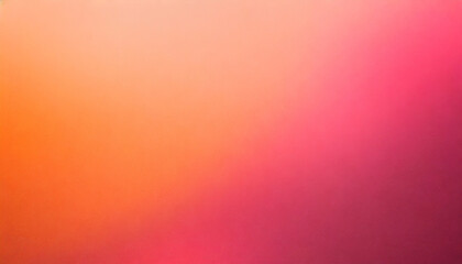 Wall Mural - blurred gradient background with grain texture pink and orange colors