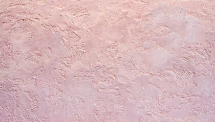 Wall Mural - light pink texture or background of stucco or plaster wall close up