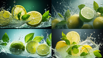 Poster - fruit in water