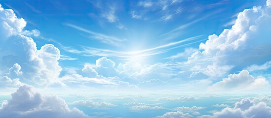 in the abstract design of a summer landscape, the light of the sun illuminates the breathtaking natu