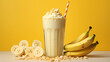 banana milshake ad, banana milkshake fresh, delicious tasty, tasty milkshake, fresh milkshake, banana, milkshake, blend, ice cream, frozen yogurt, 