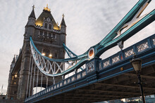 Twilight View Of Iconic Tower Bridge In London