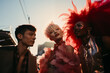 © ADDICTIVE STOCK - Generative AI image of diverse trendy people at a LGBT festival