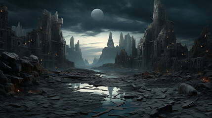 Wall Mural - backdrop of desolation