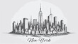 New York Skyline Illustration Vektor