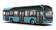 © Haji - 3d bus luxury vip first class travel electric zero carbon emition tourism tour public route modern art design vector template isolated white background