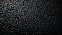 Ornate Black Leather Background - Elegant Stitching - Background