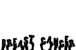 © vectorfusionart - Digital png illustration of hands holding breast cancer text on transparent background