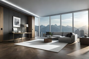 Wall Mural - modern living room