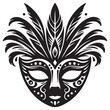 Mardi Gras Mask SVG Vector Illustration Festive Celebration