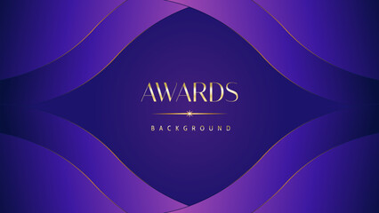 Pink blue purple golden royal awards graphics background. Lines growing elegant shine spark. Luxury premium corporate abstract design template. Banner certificate dynamic shape.