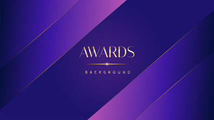 Wall Mural - Pink blue purple golden royal awards graphics background. Lines growing elegant shine spark. Luxury premium corporate abstract design template. Banner certificate dynamic shape.