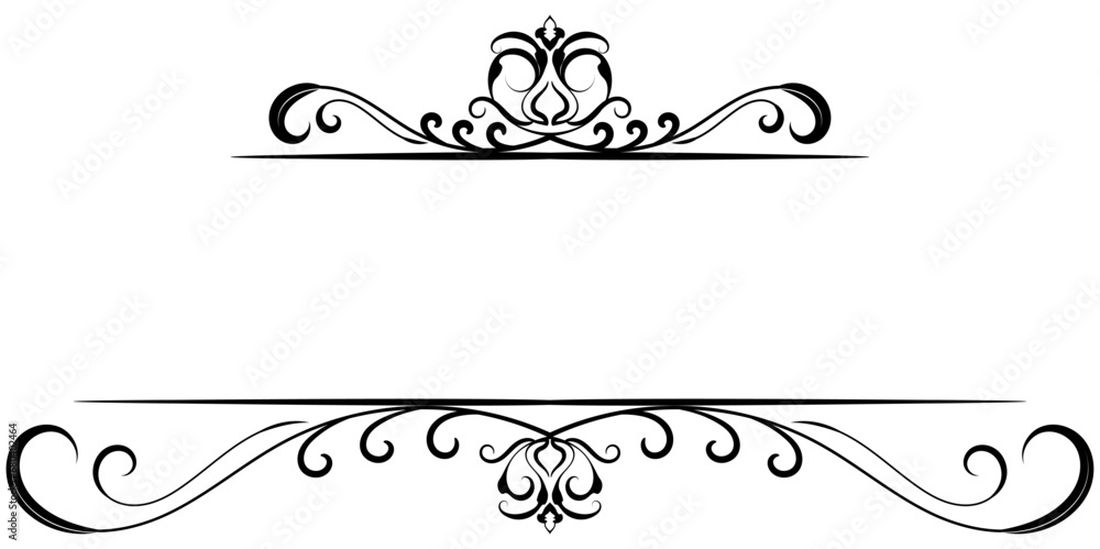 vintage horizontal frame Label lines for making catalogs and brochures ...