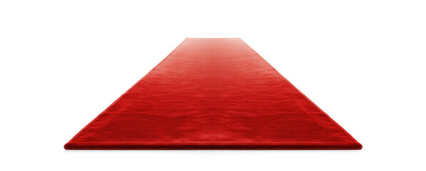 red carpet, png file of isolated cutout object with shadow on transparent background.