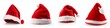 © Giordano Aita - Santa Claus red hats set isolated on white background