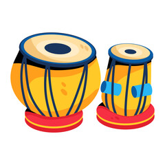 Wall Mural - Tabla Drums 