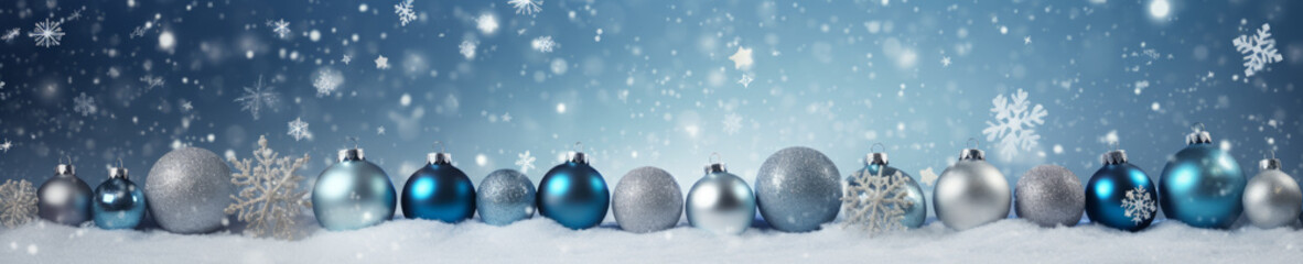 Wall Mural - abstract background with christmas theme, web site header or footer template