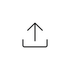 Wall Mural - upload icon, upload symbol vector for web