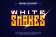 © Difoni - White snakes 3D editable text effect template