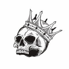 Wall Mural - skull with crown