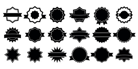 Wall Mural - vector set of black stamp labels