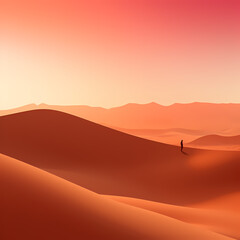 Sticker - background with a soft gradient depicting a desert mirage