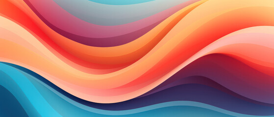 Wall Mural - Dynamic abstract wallpaper with intersecting wavy lines.