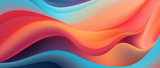 Wall Mural - Dynamic abstract wallpaper with intersecting wavy lines.