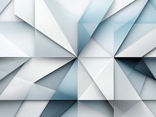 Wall Mural - An abstract geometric background in white and gray colors.